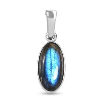 AAA Labradorit Anh&auml;nger, Edelstahl ca. 10.44 ct