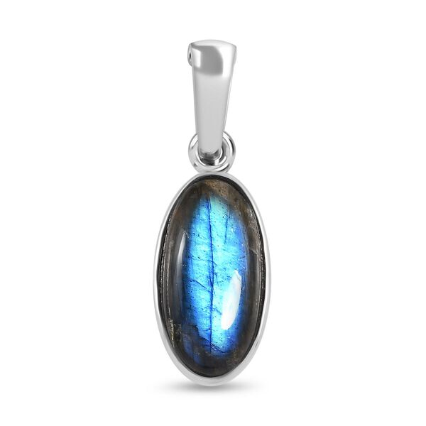 AAA Labradorit Anh&auml;nger, Edelstahl ca. 10.44 ct