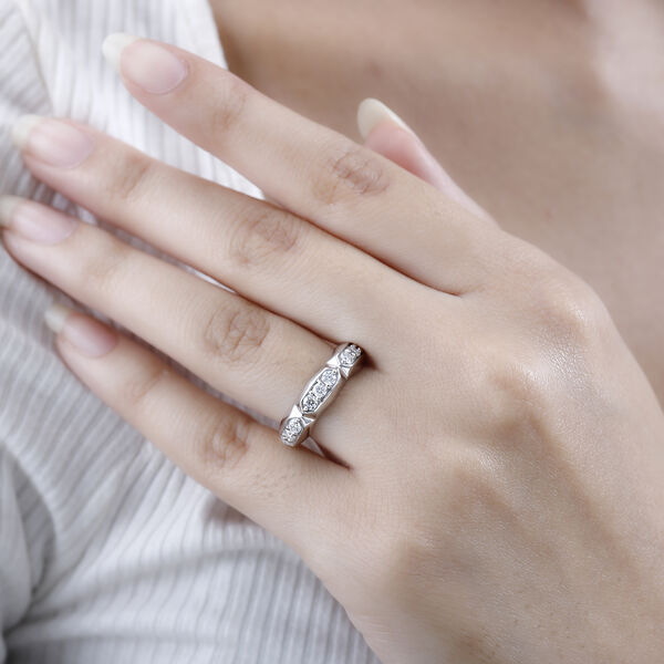 Moissanit Ring - 0,54 ct. image number 9