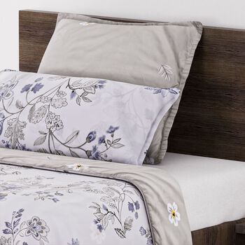 6-teiliges Bettbezug Set, 2 Bettbez&uuml;ge, 4 Kissenbez&uuml;ge, wei&szlig;