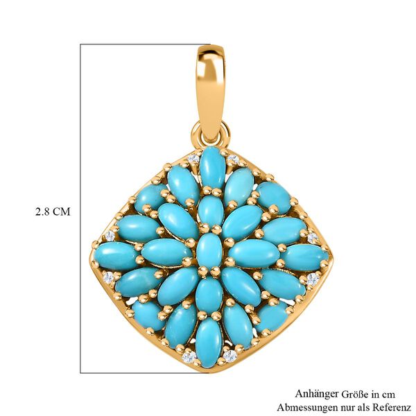 Sleeping Beauty T&uuml;rkis Anh&auml;nger - 2,21 ct. image number 6