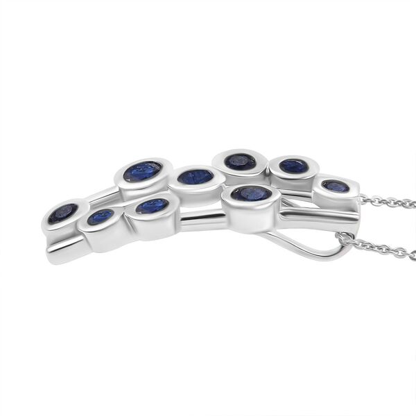 Masoala Saphir (Fissure gefüllt) Schmuckset 925 Silber rhodiniert ca. 2.56 ct image number 4