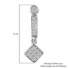 88 Facetten Moissanit Ohrhänger 925 Silber platiniert ca. 0,32 ct.  image number 4