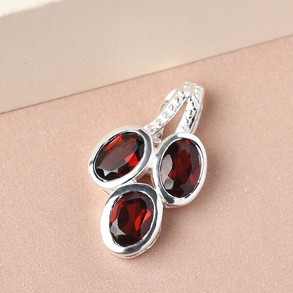 Roter Granat-Anh&auml;nger, 925 Silber ca. 1,69 ct image number 3