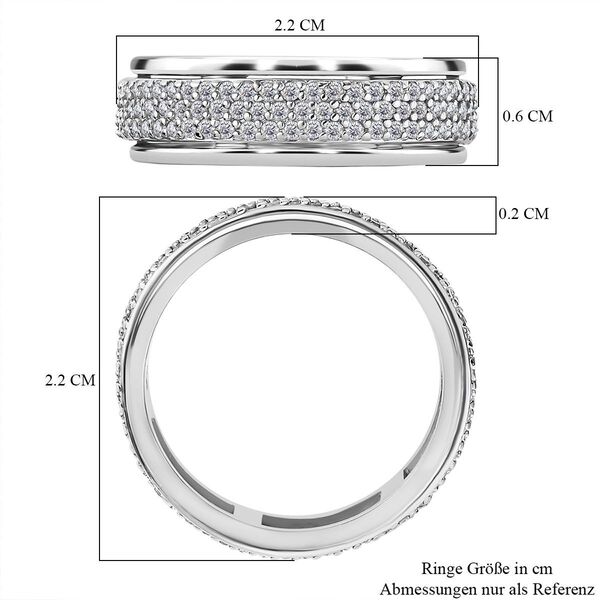 Luxus Diamant Anti-Stress Spinning Ring - 1 ct. image number 5