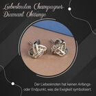 Liebesknoten Champagner Diamant Ohrringe - 0,15 ct. image number 6