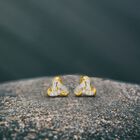 Weiße Diamant-Ohrringe, 925 Silber vergoldet - 0,25 ct. image number 1