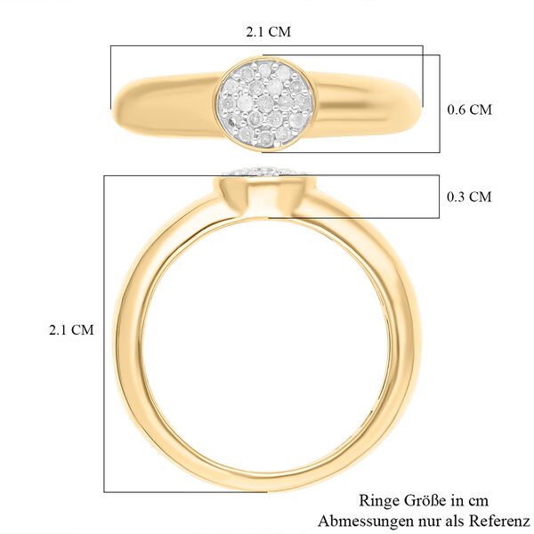 Wei&szlig;er Diamant-Ring - 0,10 ct. image number 6