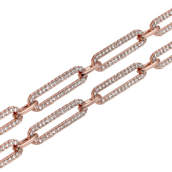 Wei&szlig;e Kristall-Halskette, 45 cm - 2,28 ct. image number 4