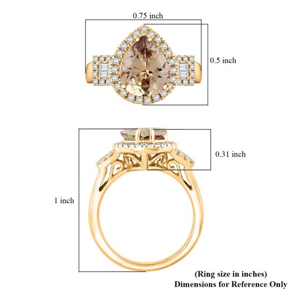 AAA Turkizit, Wei&szlig;er Diamant Ring 585 Gold (Gr&ouml;&szlig;e 17.00) ca. 3,15 ct image number 5