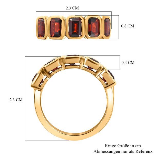 Nat&uuml;rlicher Mosambik Granat-Ring - 3,65 ct. image number 6