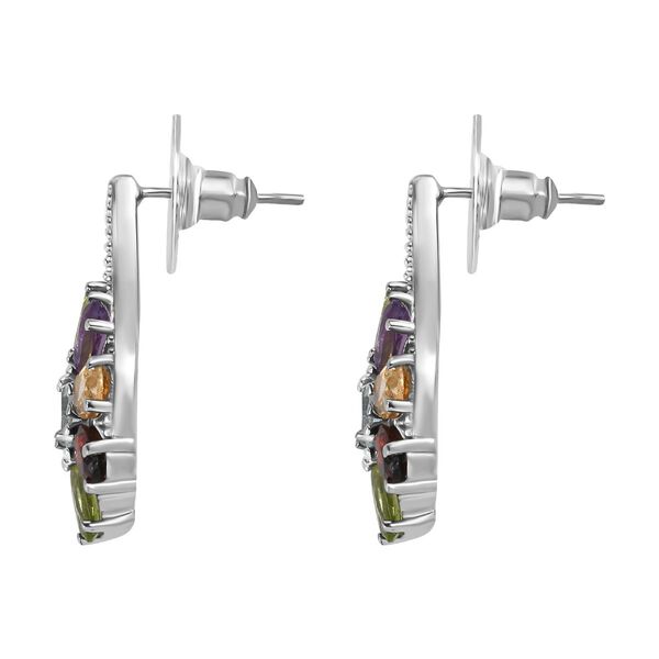 5er Set- Mehrfarbiger Ring, Armband, Ohrringe und Anhänger mit Kette, Schmuckset, Größe (16.00), Edelstahl ca. 22.40 ct image number 12