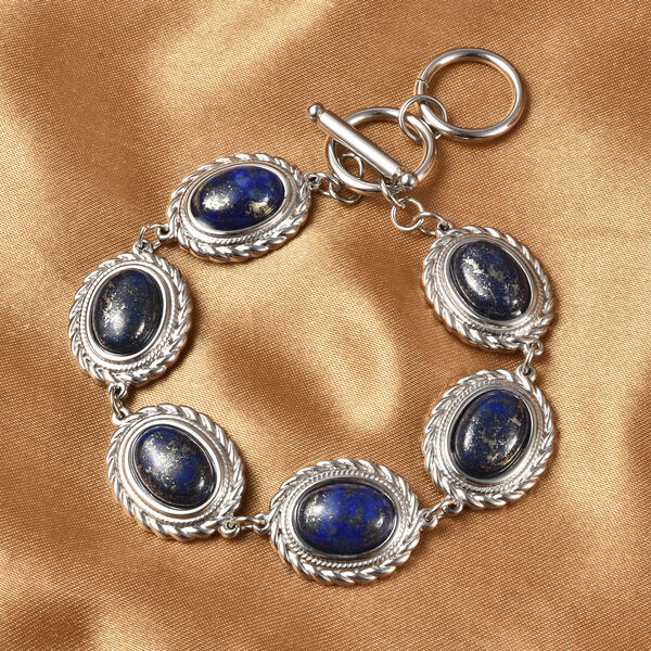 Lapislazuli-Armband, ca. 20 cm, ca. 19.00 ct image number 1