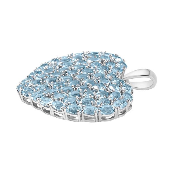 D&rsquo;joy Himmelblauer Topas Anh&auml;nger 925 Silber rhodiniert ca. 14.27 ct image number 4