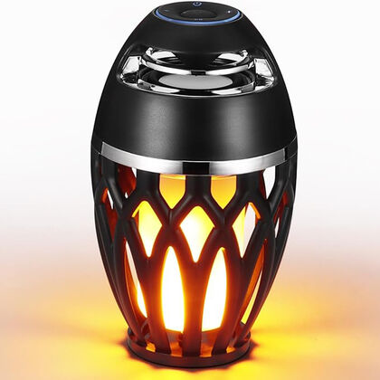 Kabelloser Bluetooth-Lautsprecher mit LED-Flammeneffekt