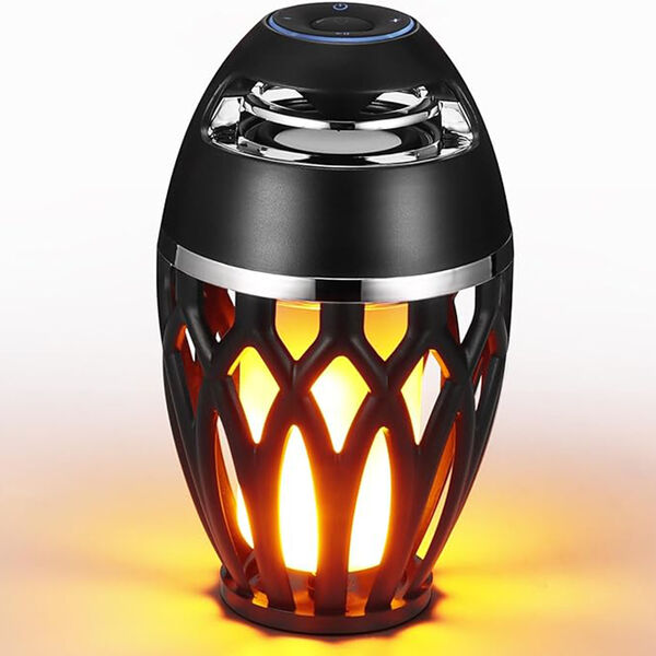 Kabelloser Bluetooth-Lautsprecher mit LED-Flammeneffekt