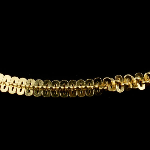 Box-Kette, ca. 50 cm, 925 Silber vergoldet ca. 3,36g image number 1