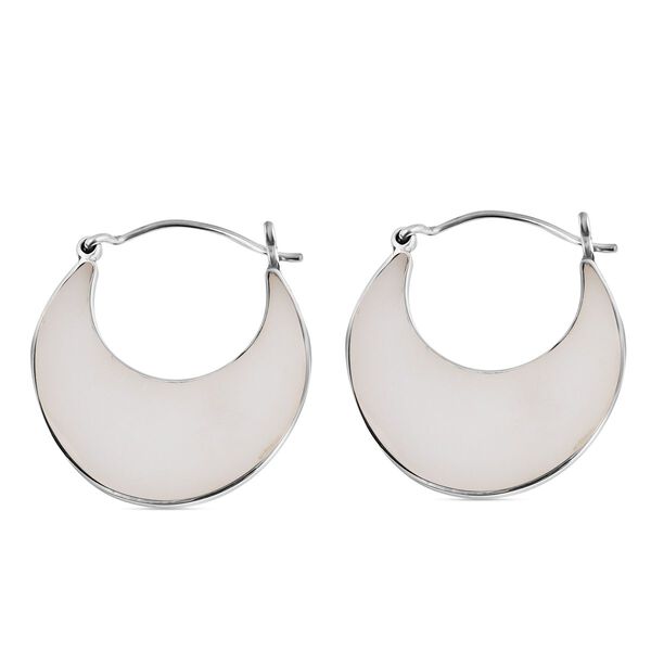 Royal Bali Kollektion - Perlmutt Creolen image number 3