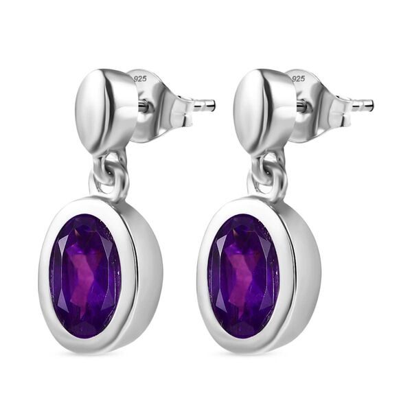 Afrikanische Amethyst-Ohrringe - 2,21 ct. image number 4