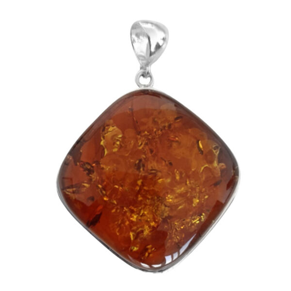 Nat&uuml;rlicher baltischer Bernstein Anh&auml;nger, 925 Silber