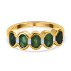 Kagem sambischer Smaragd und Zirkon-Ring - 1,19 ct. image number 0
