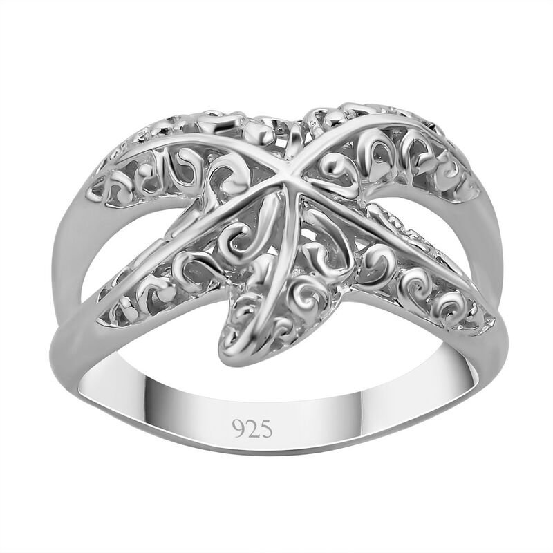 Royal Bali Kollektion- Seestern-Ring image number 0