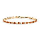 D'Joy AAA Blaze Feueropal Armband ca. 20 cm 925 Silber 750 Gelbgold Vermeil ca. 3,11 ct.