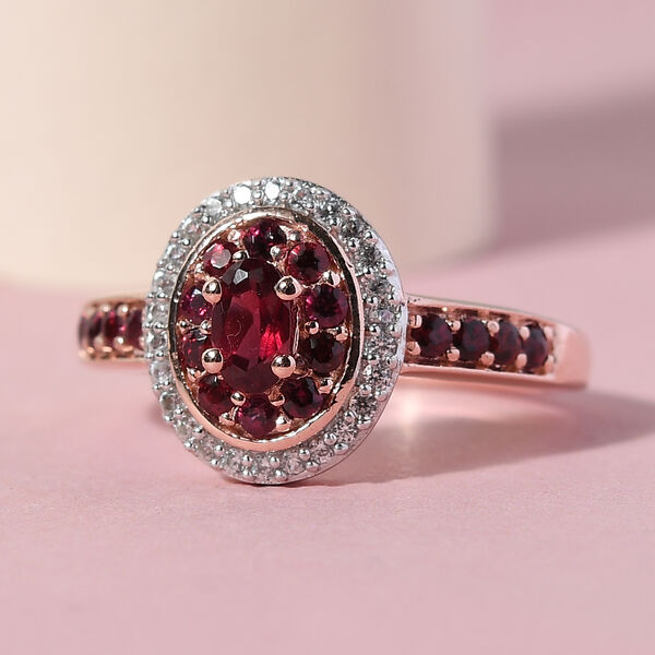 Anthill Granat und Zirkon Ring - 0,93 ct. image number 2