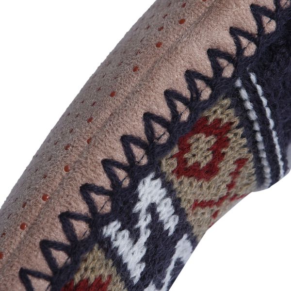 1 paar rutschfeste und gestrickte Hausschuhe mit Fellfutter, Gr&ouml;&szlig;e M, 29 cm, Dunkelblau image number 2