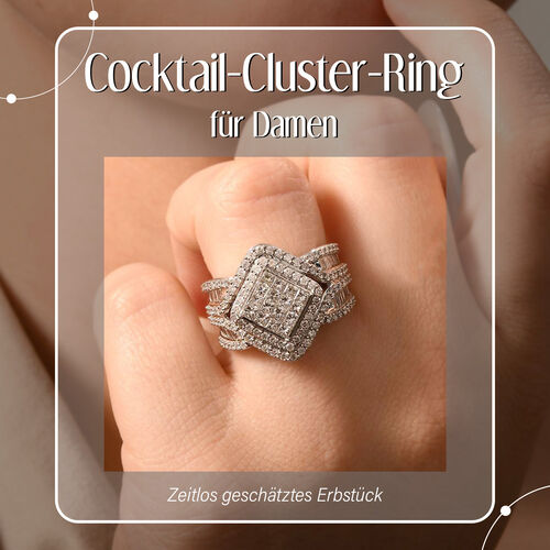 SGL zertifizierter GH I1-I2 Diamant-Ring in 585 Weißgold- 2 ct. image number 1