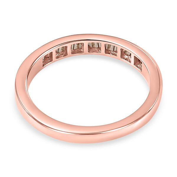 Nat&uuml;rlicher Champagner Diamant-Ring, 925 Silber ros&eacute;vergoldet  ca. 0,25 ct image number 6