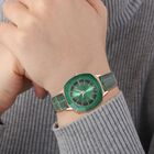 Strada - Elegante Damen-Uhr, PU-Leder Armband, wasserdicht, japanisches Uhrwerk, Grün image number 2