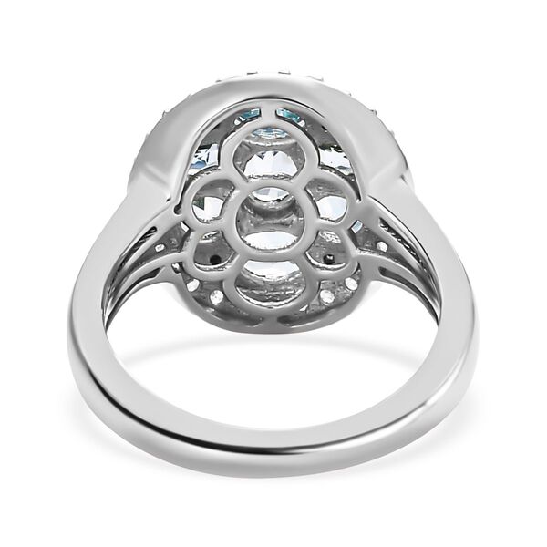 Espirito Santo Aquamarin und Zirkon Ring, ca. 2.87 ct. image number 6