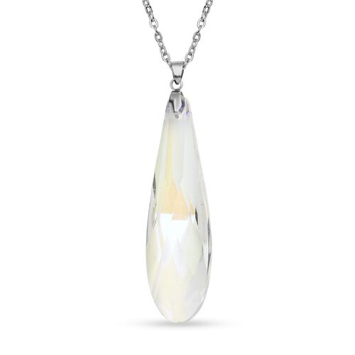 Weißer Kristall-Anhänger mit Kette - 72 ct. image number 0