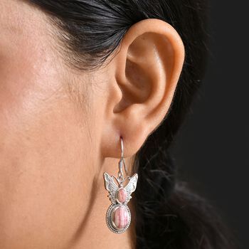 D&rsquo;joy AAA Rhodochrosit Ohrringe 925 Silber rhodiniert ca. 7.13 ct