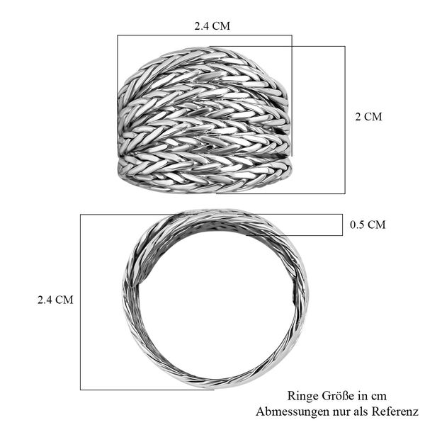 925 Silber Ringe (Größe 16.00) ca. 8,00g image number 5