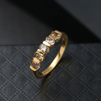 AA Nat&uuml;rlicher goldener Tansanit Ring - 0,80 ct.