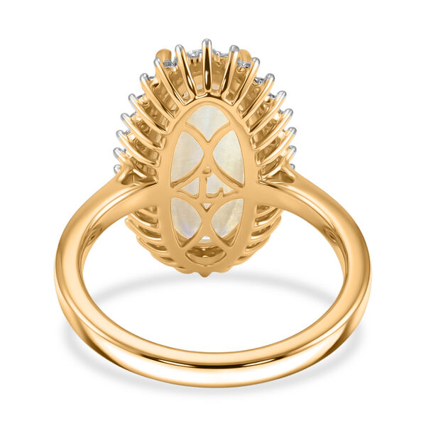 LUXURIANT AAA nat&uuml;rlicher, &auml;thiopischer Welo Opal und Labor Diamant Ring - 3,77 ct. image number 4