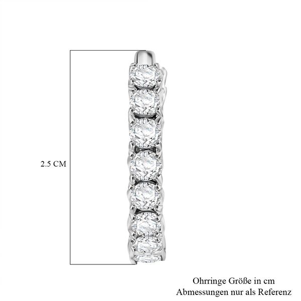 D'Joy Moissanit Ohrringe 925 Silber rhodiniert ca. 7.06 ct image number 5