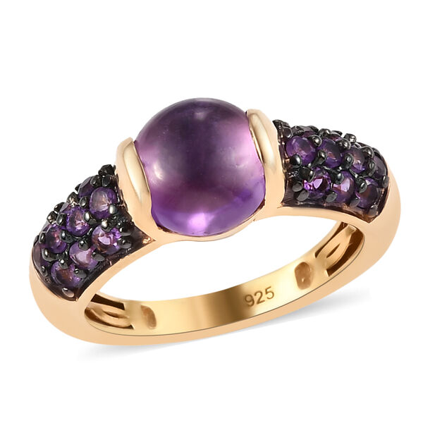 Afrikanischer Amethyst-Ring, 925 Silber vergoldet  ca. 2,88 ct image number 4
