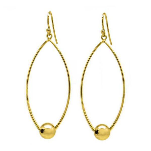 925 Silber vergoldetOhrringe ca. 4,20g