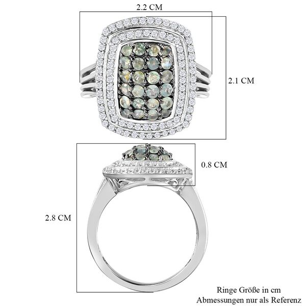 Alexandrit und Zirkon Ring - 1,56 ct. image number 7