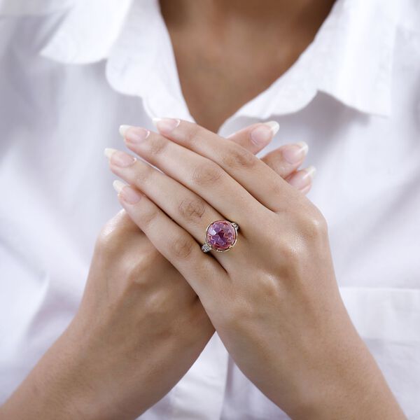 AA afrikanischer Amethyst und Zirkon-Ring - 11,22 ct. image number 2