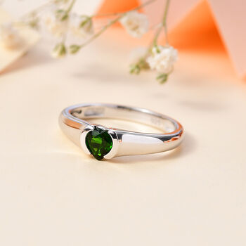 Nat&uuml;rlicher Chromdiopsid-Ring - 0,54 ct.