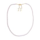 Japanische Akoya Perle Halskette ca. 50 cm 925 Silber vergoldet