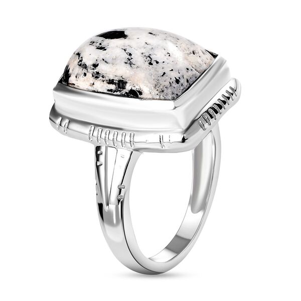 Wei&szlig;er B&uuml;ffel-Ring - 9,87 ct. image number 5