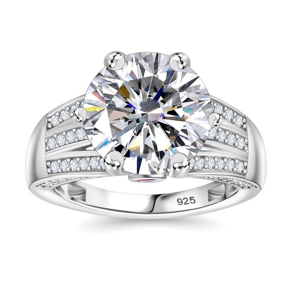 Moissanit und afrikanischer Rubin-Ring - 5,57 ct. image number 5