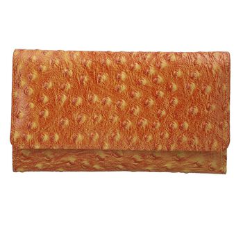 100% gepr&auml;gtem Leder RFID-gesch&uuml;tzte Brieftasche, 
18x10cm, hellbraun