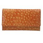 100% geprägtem Leder RFID-geschützte Brieftasche,
18x10cm, hellbraun