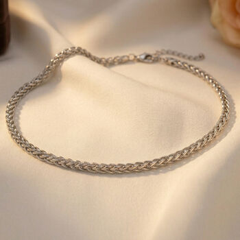 Byzantinische 50+5cm Halskette in Silberton